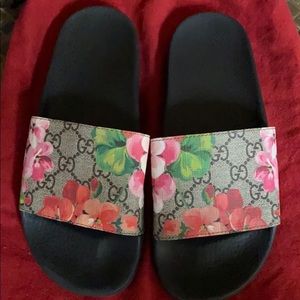Gucci floral slides